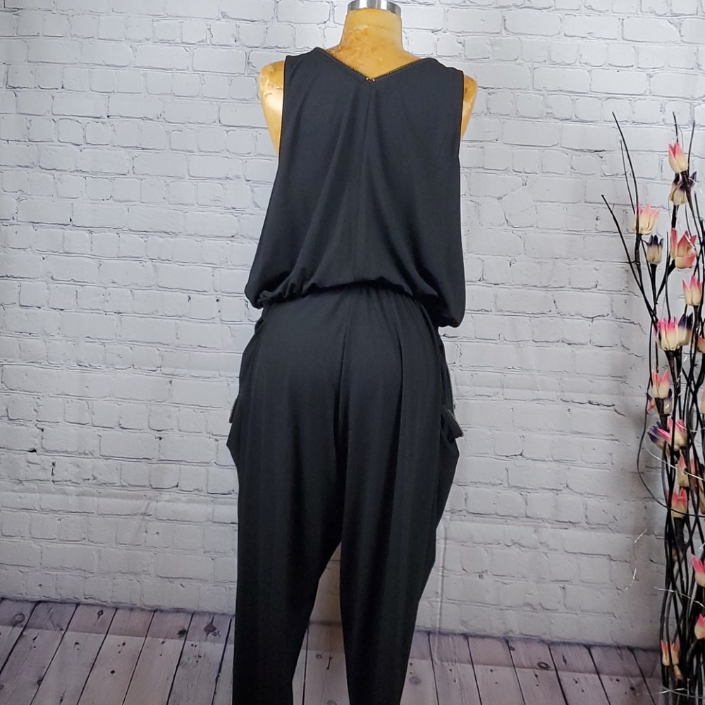 City Chic Sleeveless Baggie Jumpsuit Black Size XS - Picture 7 of 16